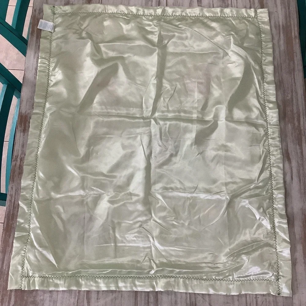 Carter's Dragon Baby Blanket Satin Trim‎ Plush Security Green Lovey Retired